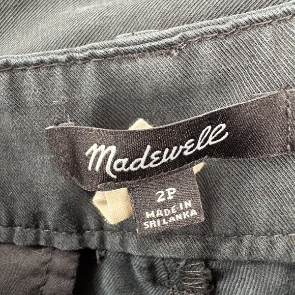 Madewell The Petite Harlow Wide-Leg Pant in Black Linen Blend - Picture 12 of 14